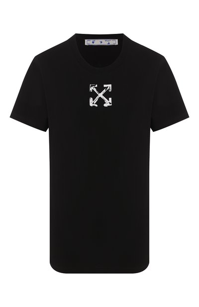 Женская хлопковая футболка OFF-WHITE, арт. 0WAA049S20JER0091001
