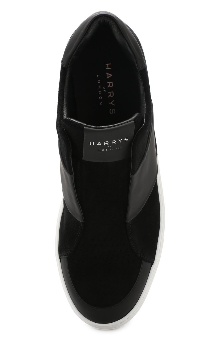 Мужские кожаные кеды bolt 2 HARRYS OF LONDON черного цвета, арт. B0LT 2 N0BLE SUEDE/TECH LEATHER | Фото 5 (Подошва: Массивная; Материал внутренний: Натуральная кожа; Статус проверки: Проверена категория; Материал утеплителя: Без утеплителя; Стили: Классический; Драгоценные камни: Проставлено; Материал сплава: Проставлено; Материал внешний: Натуральная кожа; Кросс-КТ: Низкие)