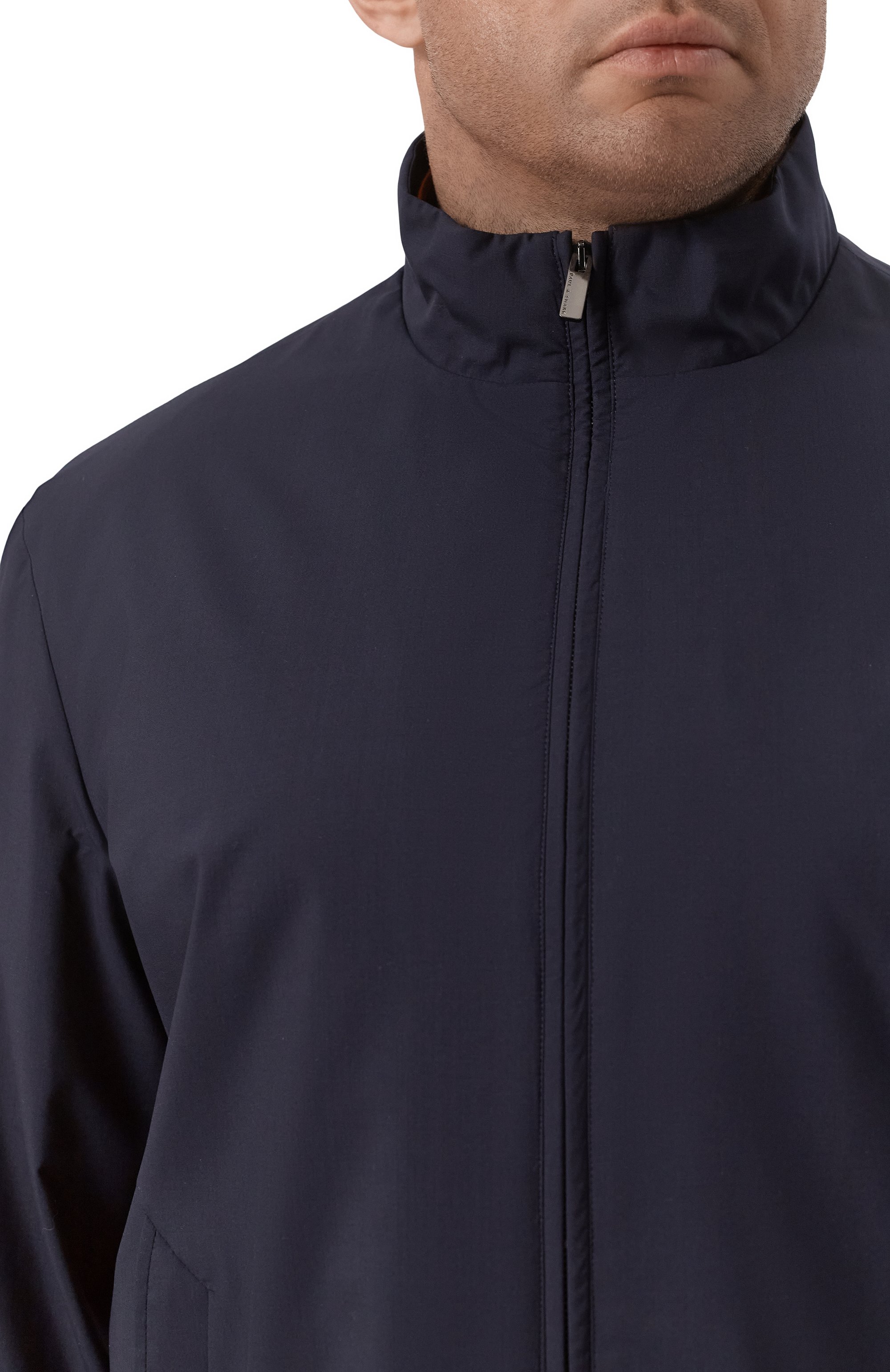 Куртка из шерсти и шелка PAUL&SHARK темно-синего цвета по цене 181500 руб., арт. 25412703, фото 5 Куртка из шерсти и шелка PAUL&SHARK, арт. 25412703, фото 5