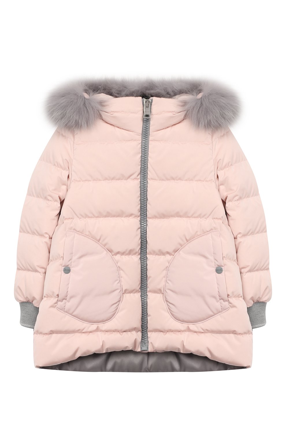 Пуховик с капюшоном HERNO розового цвета по цене 49450 руб., арт. PI0059G/19510/4A-8A, фото 1 Пуховик с капюшоном HERNO, арт. PI0059G/19510/4A-8A, фото 1
