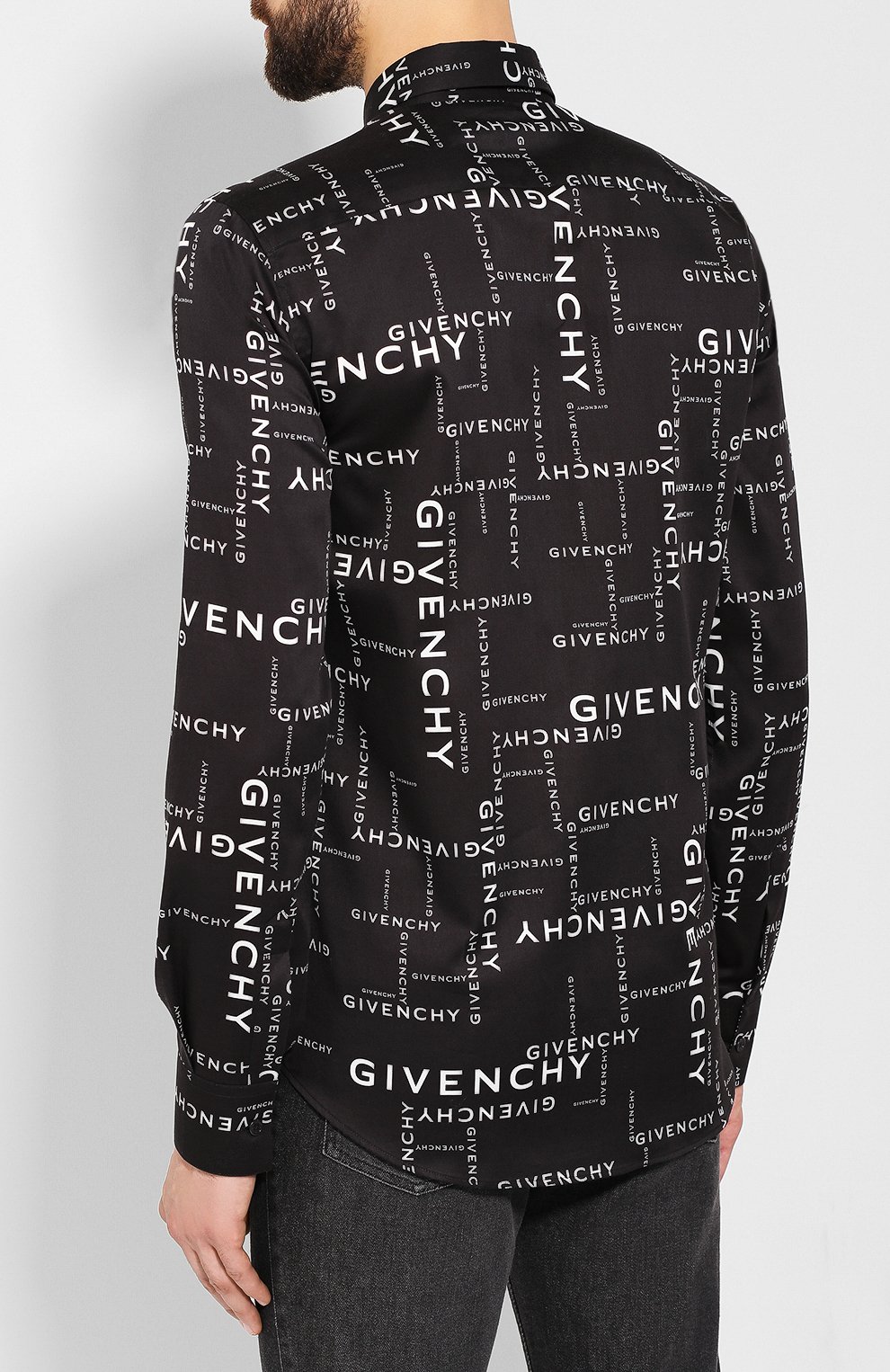 Хлопковая рубашка GIVENCHY, арт. BM60F612DS, фото 4