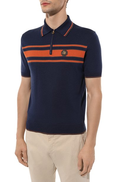 Поло из хлопка и шелка STEFANO RICCI, арт. K616321AZ2/F23234, фото 3