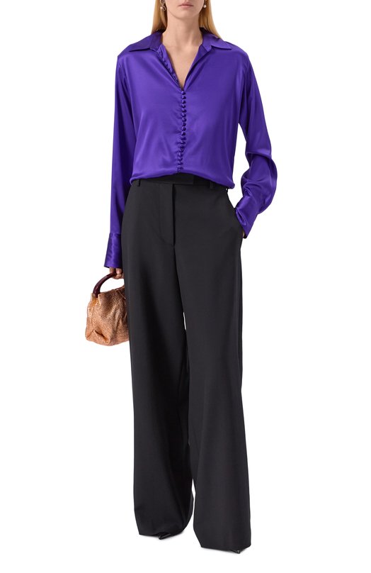 Шерстяные брюки Dries Van Noten 010946/2249 Чёрный  010946/2249 Фото 2
