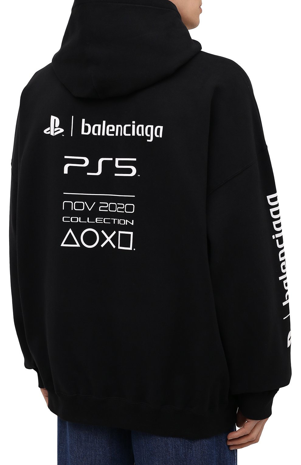 Хлопковое худи BALENCIAGA, арт. 651799/TKVF4, фото 4