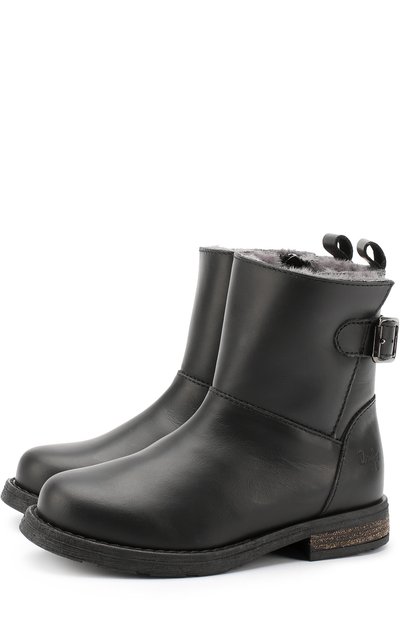 Кожаные сапоги с внутренней меховой отделкой IL GUFO, арт. G461/LEATHER CLAMAR/27-30