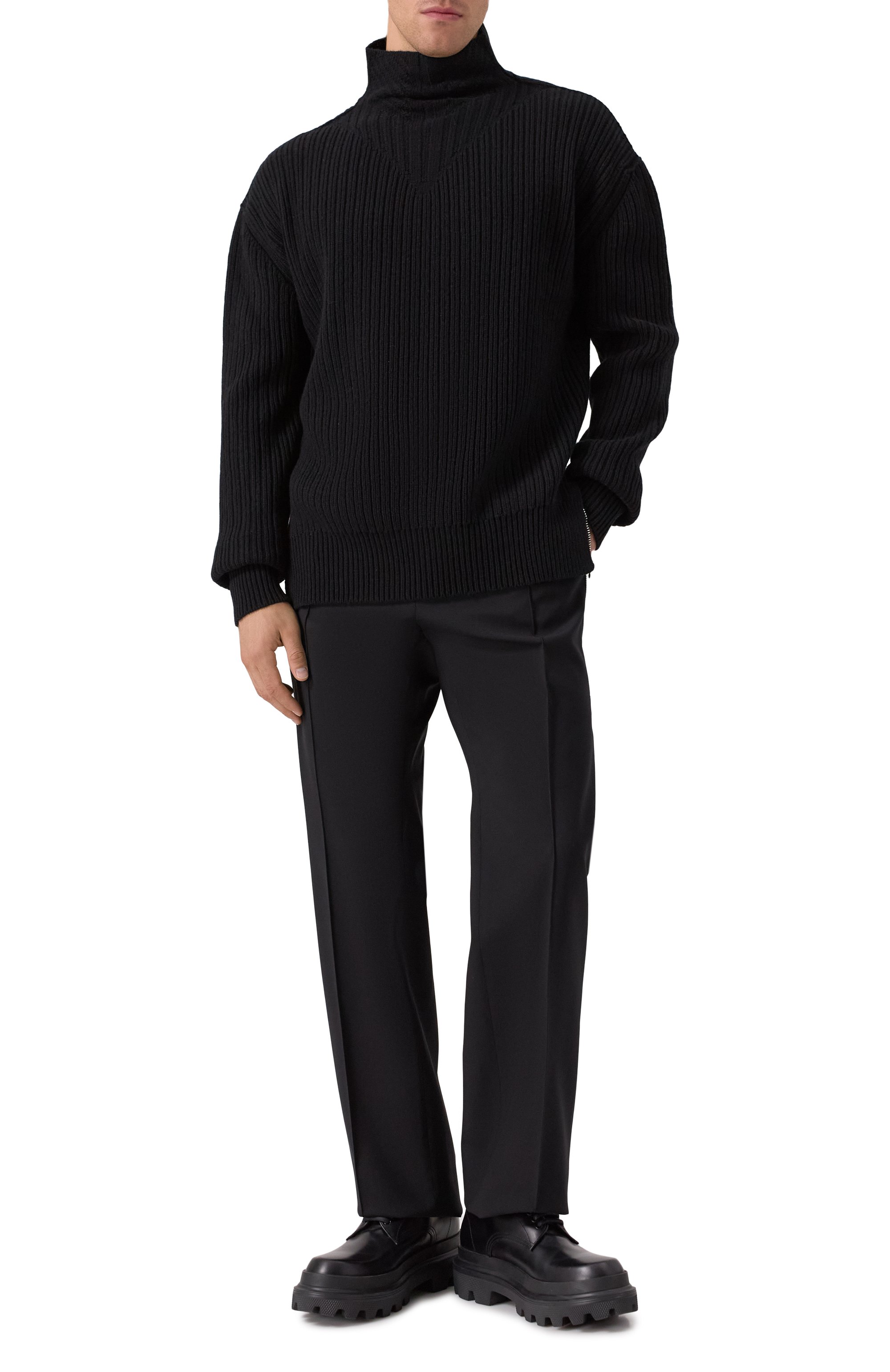 Шерстяной свитер RICK OWENS, арт. RU02E1645/KWV, фото 2