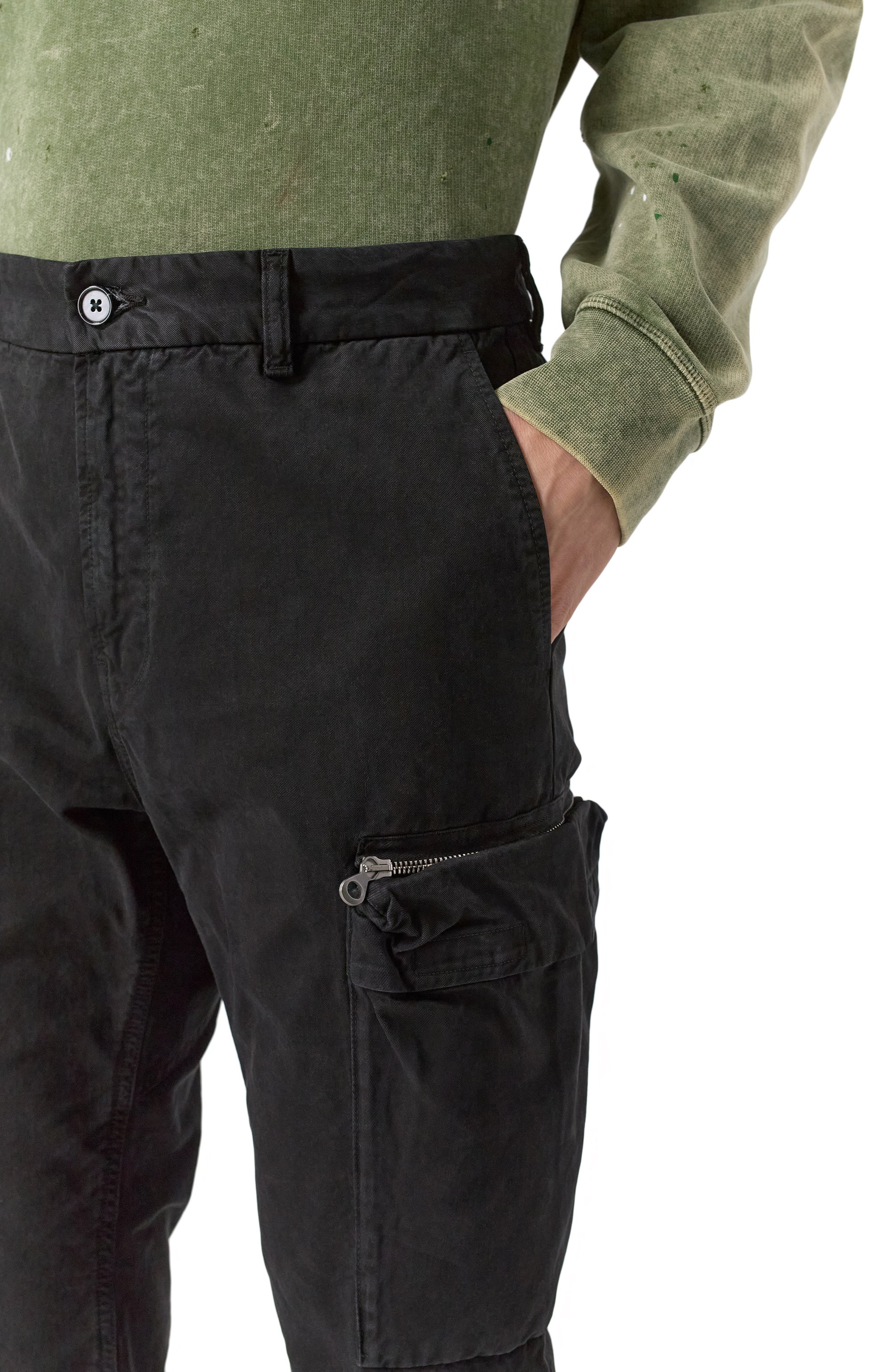 Хлопковые брюки-карго DIESEL, арт. A15492/0NKBM, фото 5