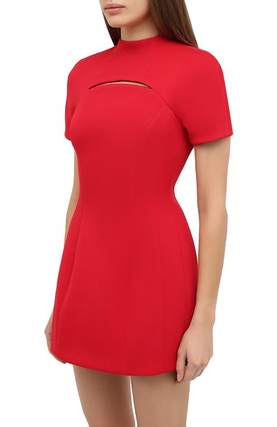 Платье из вискозы VERSACE красного цвета по цене 199500 руб., арт. A87562/A237082, фото 3 Платье из вискозы VERSACE, арт. A87562/A237082, фото 3