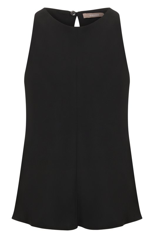 Шелковый топ 12 STOREEZ 121617 Чёрный 121617