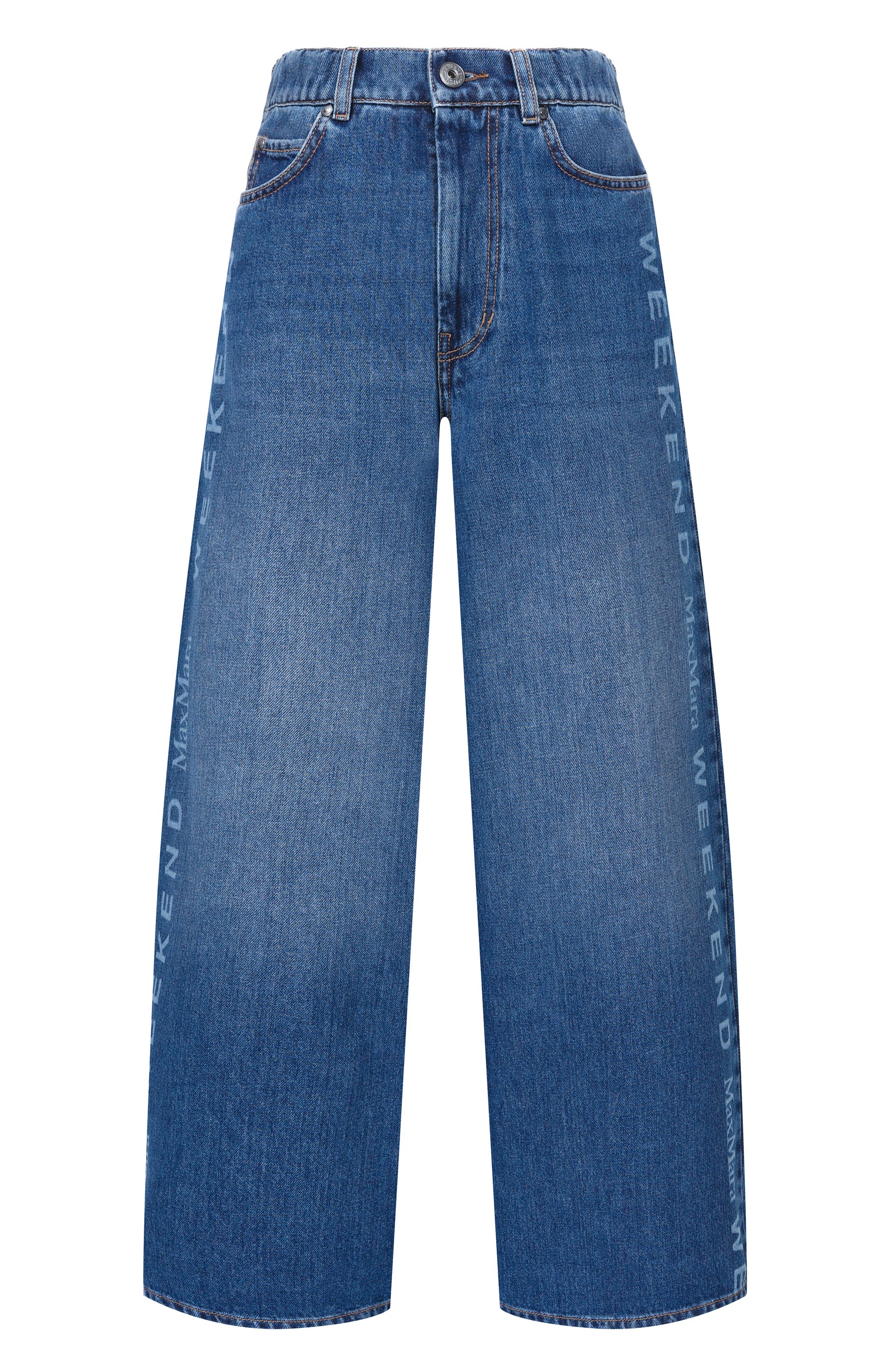 Джинсы WEEKEND MAX MARA синего цвета по цене 23650 руб., арт. WKDV0RTICE, фото 1 Джинсы WEEKEND MAX MARA, арт. WKDV0RTICE, фото 1