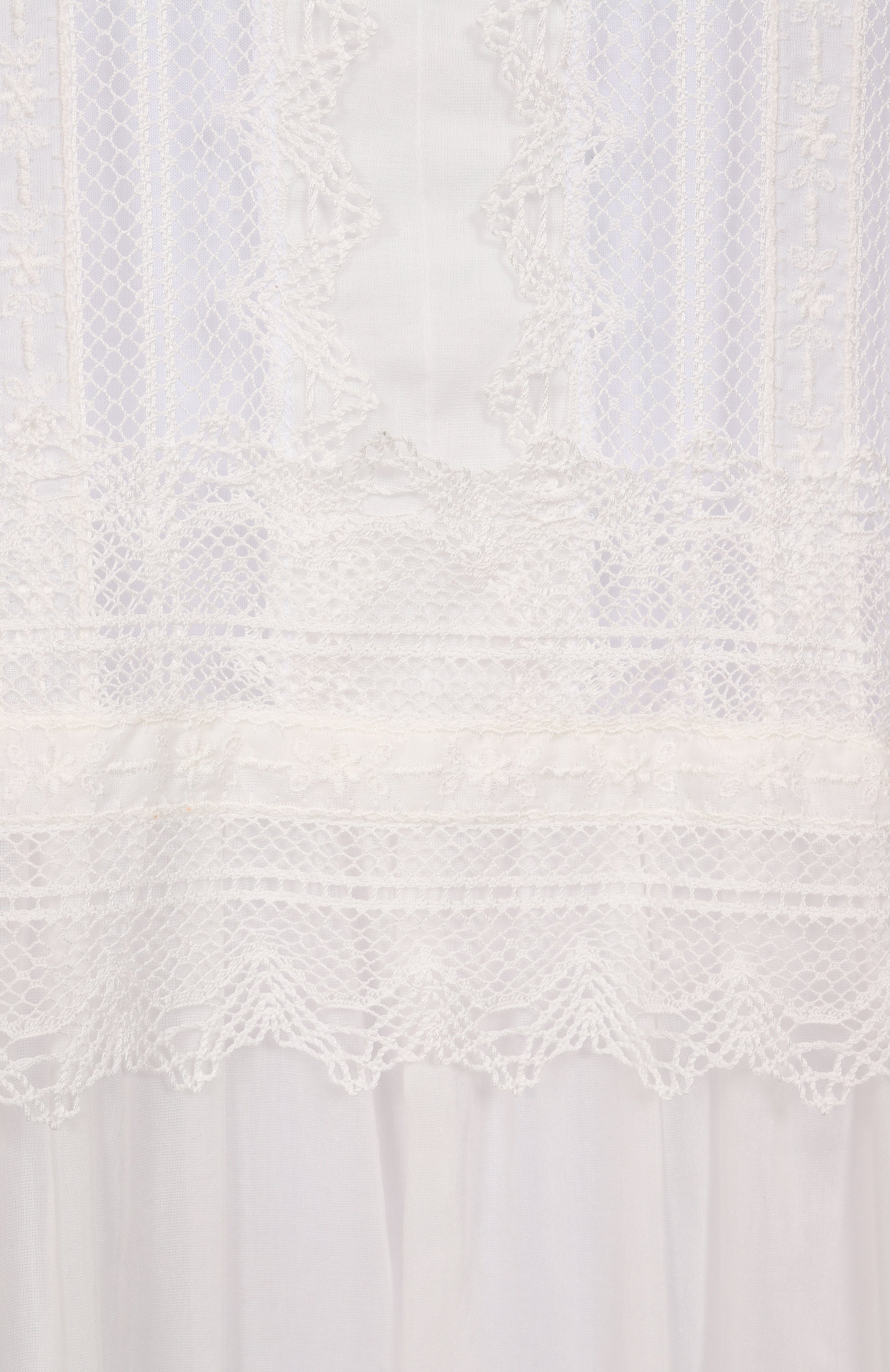 Платье из хлопка и шелка ERMANNO SCERVINO белого цвета по цене 99500 руб., арт. D464Q620RUQ, фото 6 Платье из хлопка и шелка ERMANNO SCERVINO, арт. D464Q620RUQ, фото 6