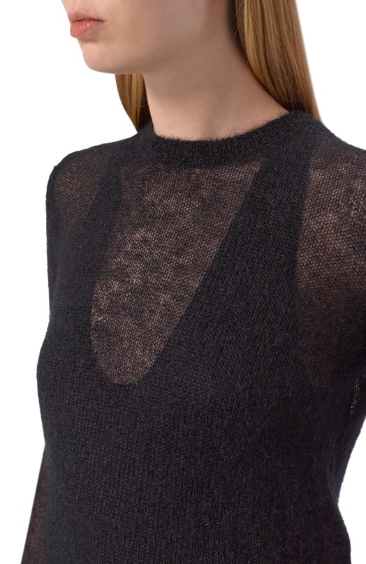 Шерстяной пуловер Les Archives LA_1020СО Чёрный  LA_1020СО Фото 5