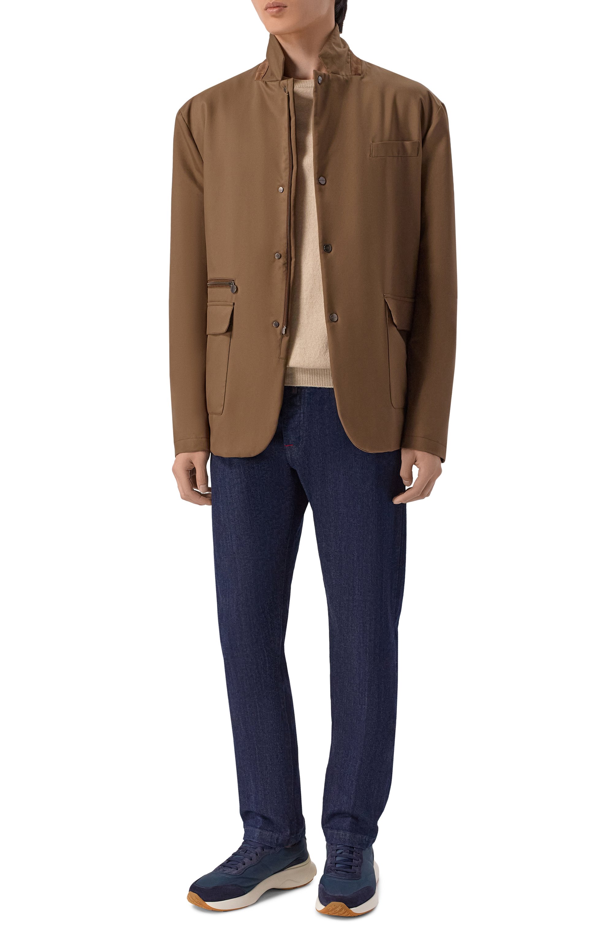 Текстильные кроссовки KITON темно-синего цвета по цене 110500 руб., арт. USSA489N01521, фото 2 Текстильные кроссовки KITON, арт. USSA489N01521, фото 2
