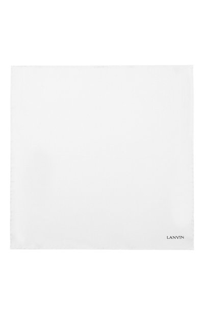Шелковый платок LANVIN белого цвета по цене 7565 руб., арт. 5738/HANDKERCHIEF, фото 3 Шелковый платок LANVIN, арт. 5738/HANDKERCHIEF, фото 3