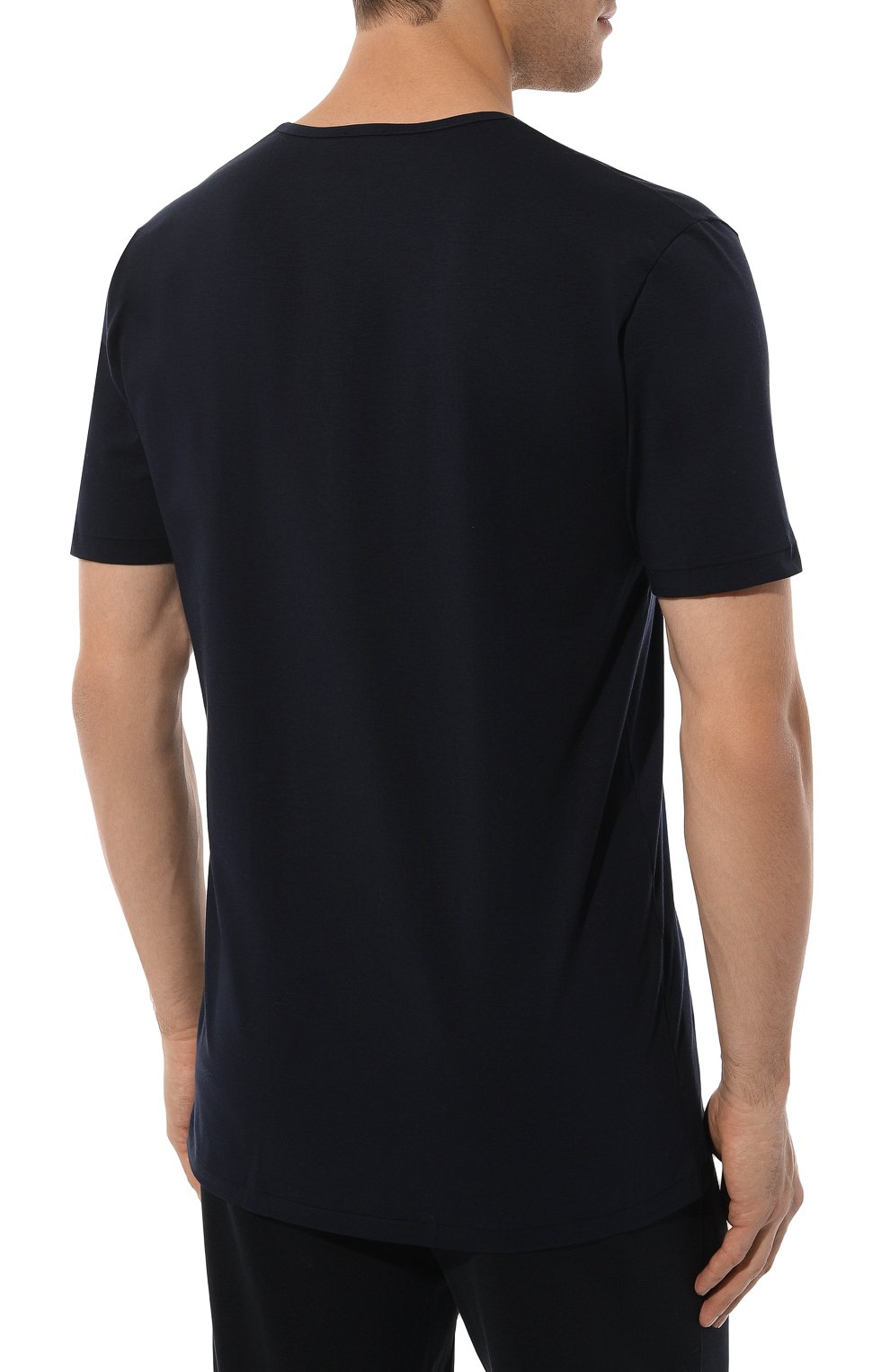 Хлопковая футболка ZIMMERLI темно-синего цвета по цене 14450 руб., арт. 172-1462, фото 4 Хлопковая футболка ZIMMERLI, арт. 172-1462, фото 4