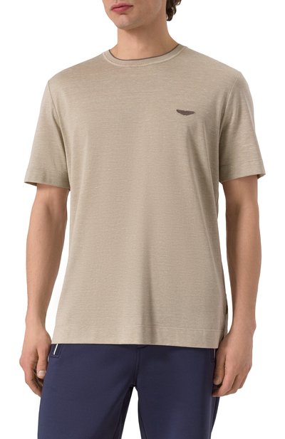 Футболка из хлопка и шелка boss x aston martin BOSS CAMEL, арт. 50537874, фото 3