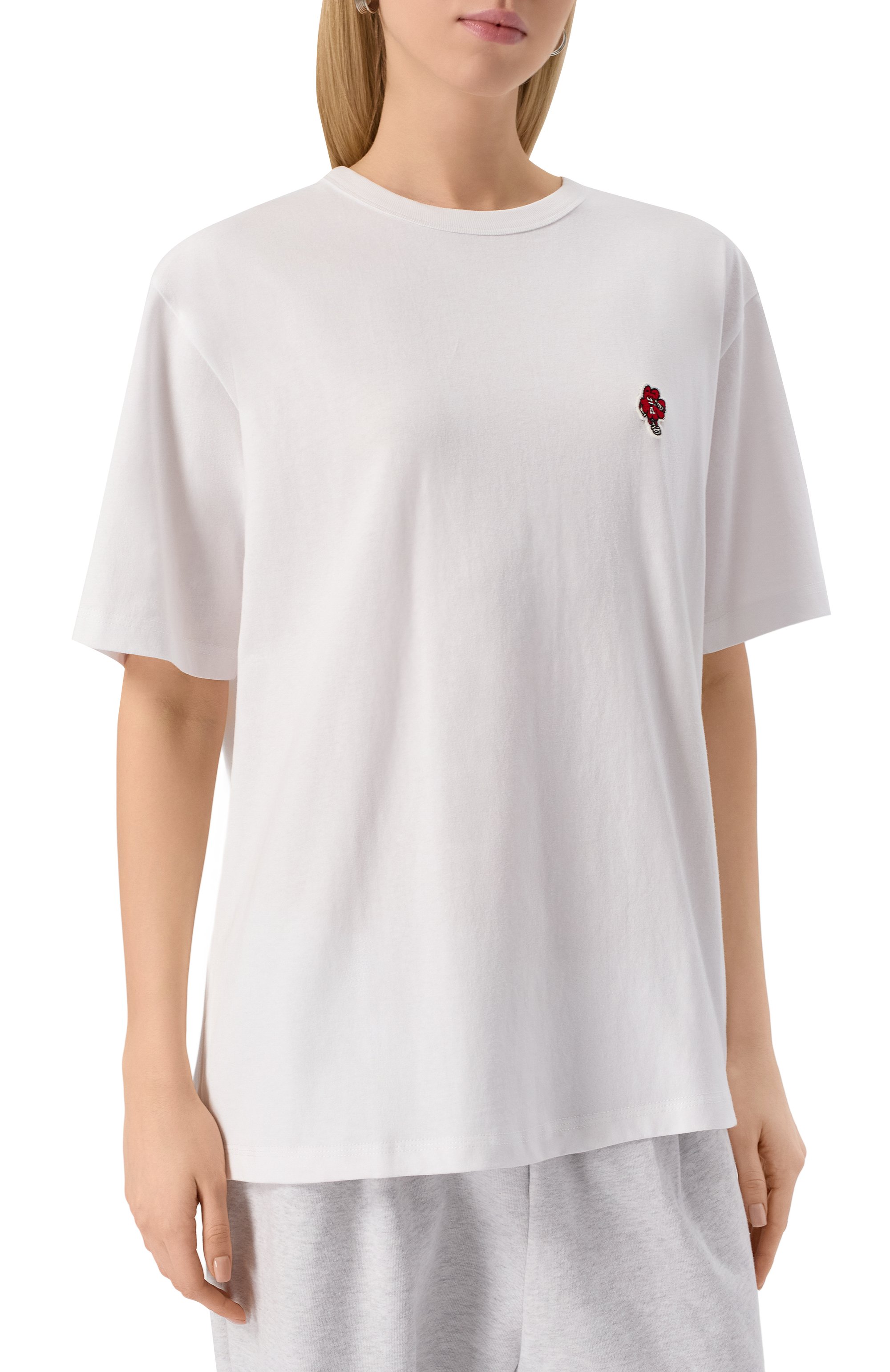 Хлопковая футболка AECA WHITE, арт. AWCMSSBDTTSST003C0.WHITE (L), фото 3