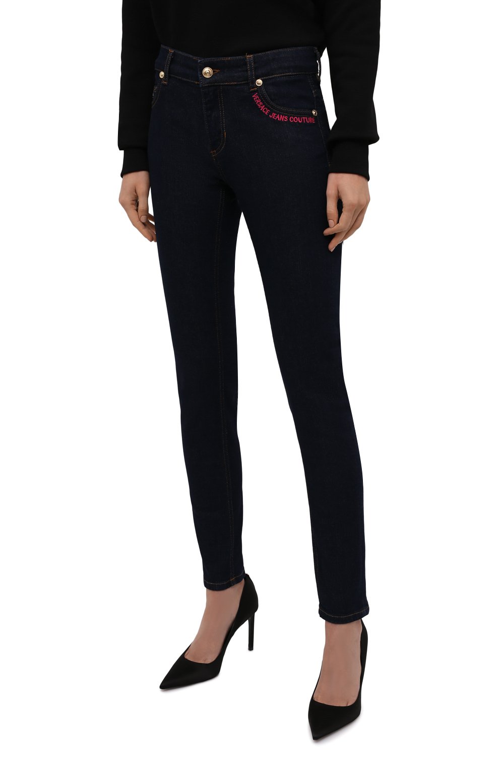 Джинсы VERSACE JEANS COUTURE, арт. 71HAB5K3-71DP500 C SKINNY RIC FR PKT VJC D STR/CDW, фото 3