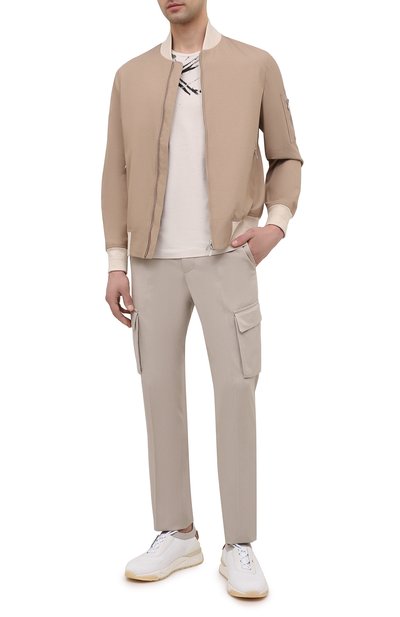 Брюки-карго из хлопка и кашемира CORNELIANI, арт. 874L02-1114105/00, фото 2