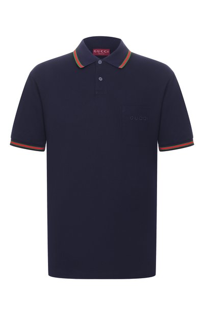 Мужская хлопковое поло GUCCI, арт. 795174/XJE0X