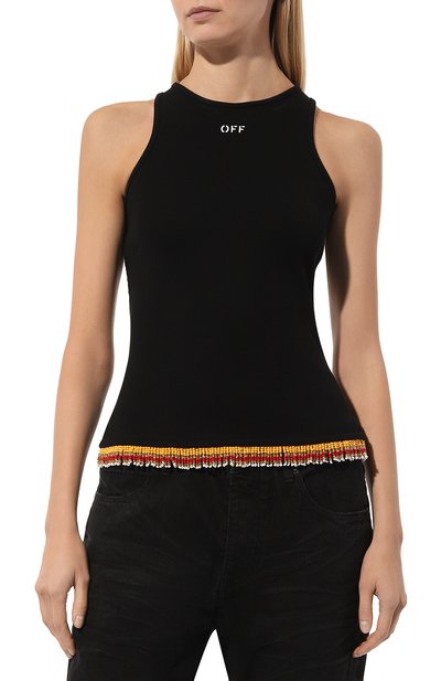 Хлопковая майка OFF-WHITE, арт. 0WAD25KW24JER001, фото 3