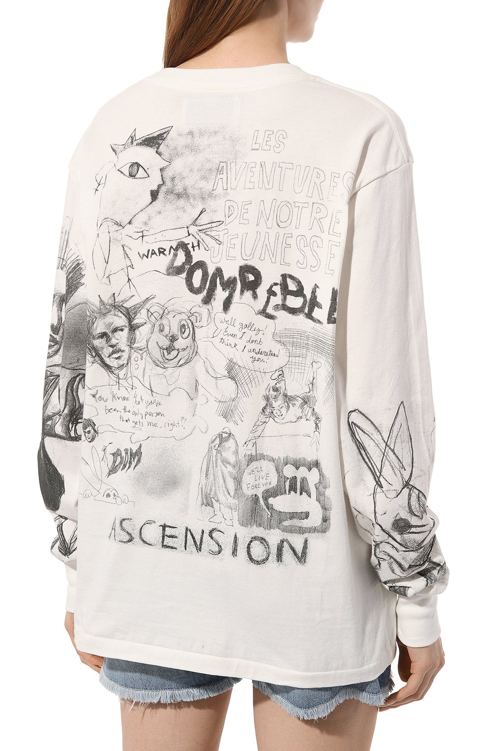 Хлопковый лонгслив DOMREBEL, арт. XER0X/L0NG SLEEVE T-SHIRT, фото 4