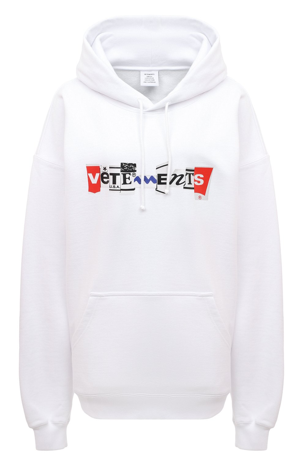 Хлопковое худи VETEMENTS, арт. UA53HD240W 1605/W, фото 1