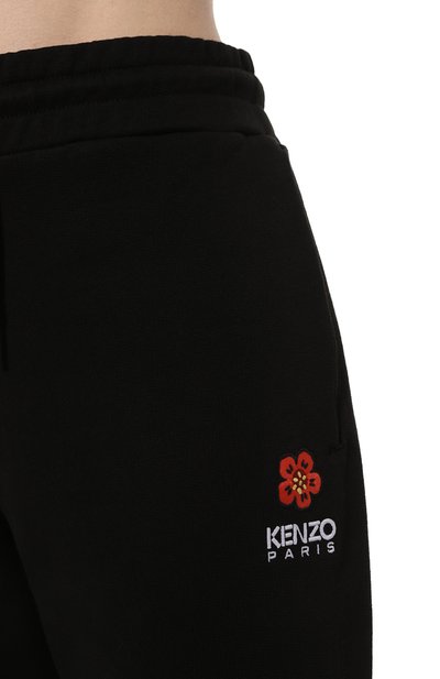 Хлопковые джоггеры KENZO черного цвета по цене 37050 руб., арт. FC62PA7004MF, фото 5 Хлопковые джоггеры KENZO, арт. FC62PA7004MF, фото 5