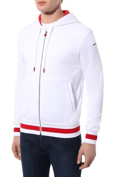 Мужской хлопковая толстовка KITON белого цвета, арт. UMKZ010 | Фото 3 (Драгоценные камни: Проставлено; Материал сплава: Проставлено; Рукава: Длинные; Длина (для топов): Стандартные; Материал внешний: Хлопок; Мужское Кросс-КТ: Толстовка-одежда; Стили: Спорт-шик)