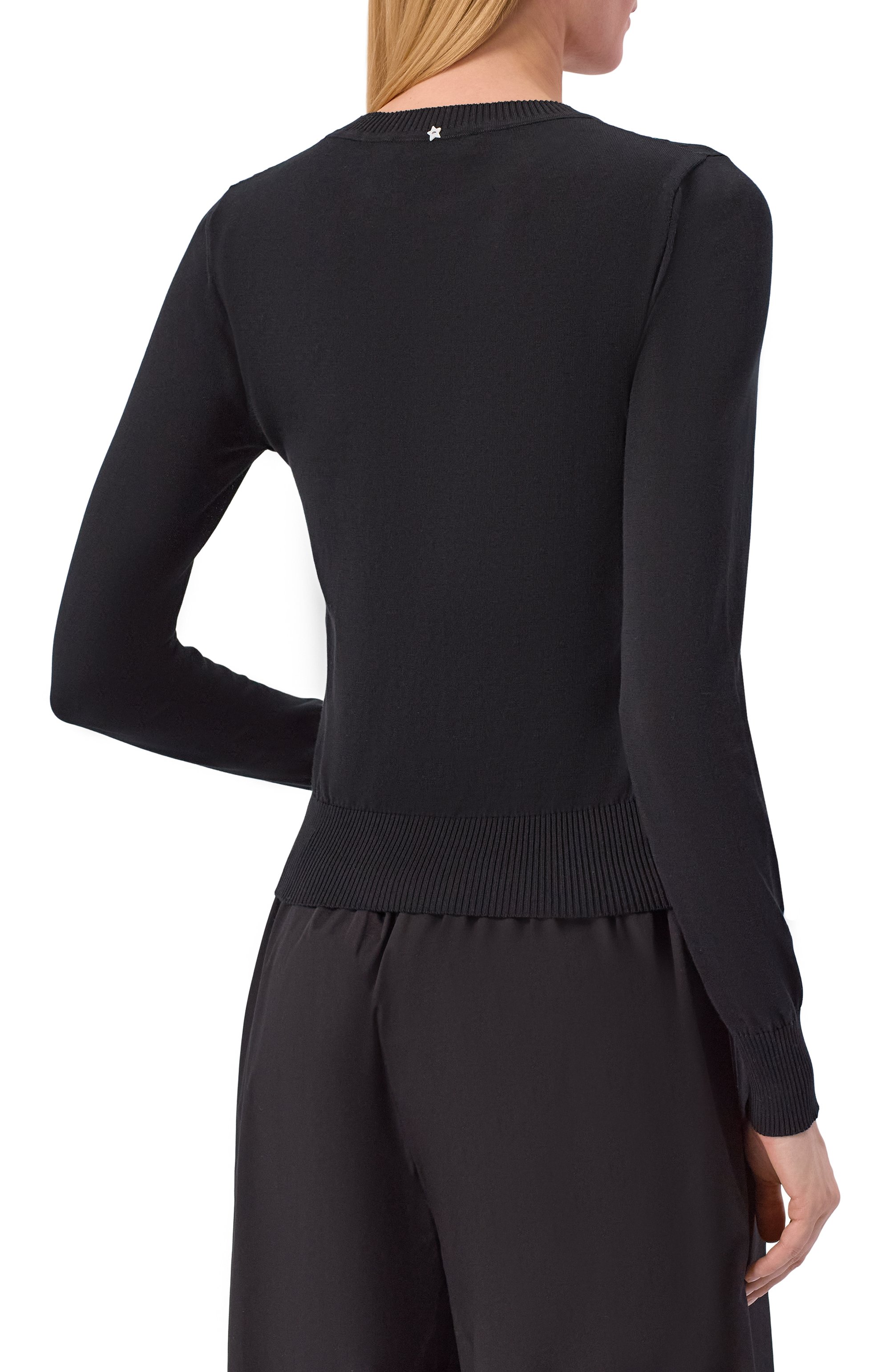 Хлопковый пуловер LORENA ANTONIAZZI, арт. P26113GM43A/1329, фото 4