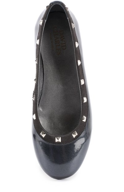 Лаковые балетки с заклепками DAVID CHARLES, арт. 8809, фото 4