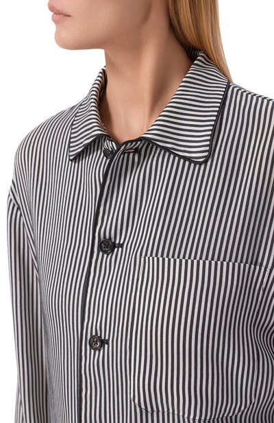 Рубашка из лиоцелла и шелка ANN DEMEULEMEESTER, арт. B0014007/FA737, фото 5