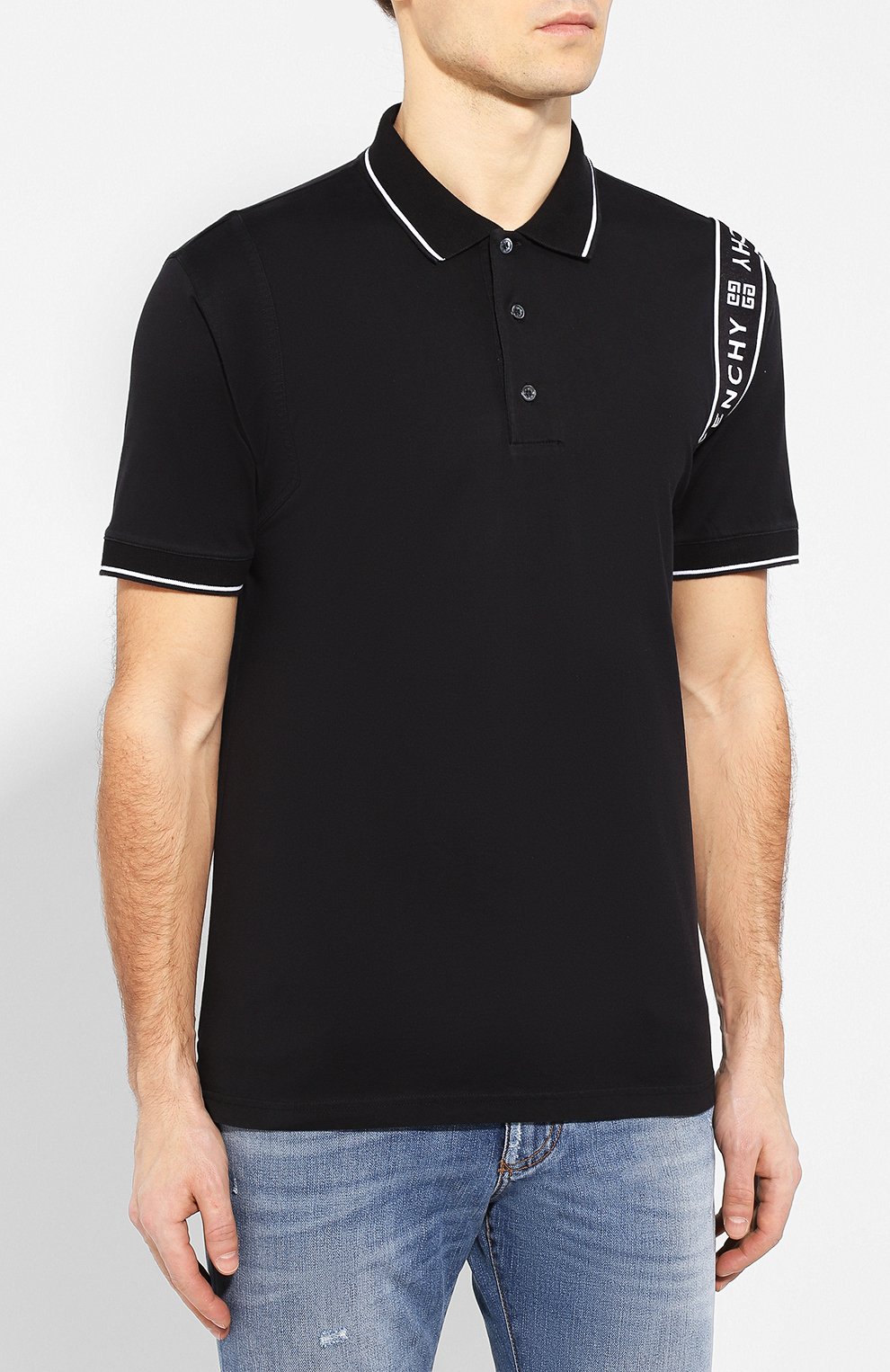 Хлопковое поло GIVENCHY, арт. BM70LC3002, фото 3