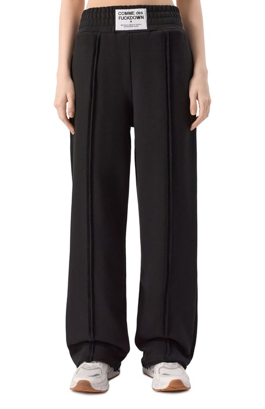 Хлопковые брюки Comme des Fuckdown CFABW01364 Чёрный  CFABW01364 Фото 3
