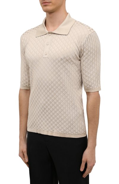 Шелковое поло BOTTEGA VENETA, арт. 682473/V1L00, фото 3