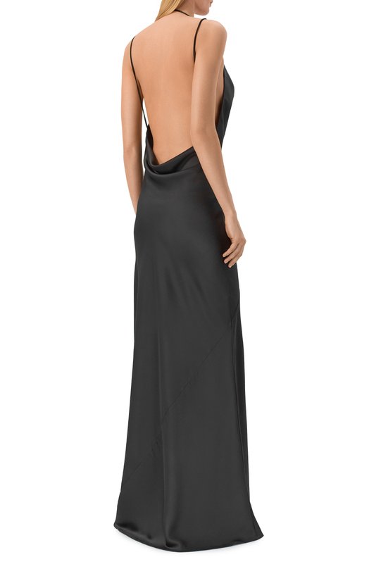 Атласное платье The Andamane T190157A/TNP229 Чёрный  T190157A/TNP229 Фото 3