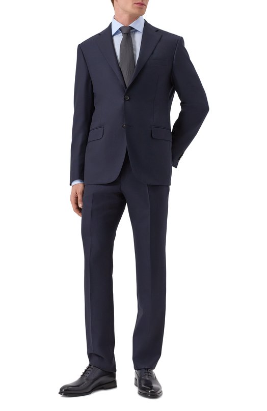 Шерстяной костюм Corneliani 946008-9488757_SET Синий 946008-9488757_SET
