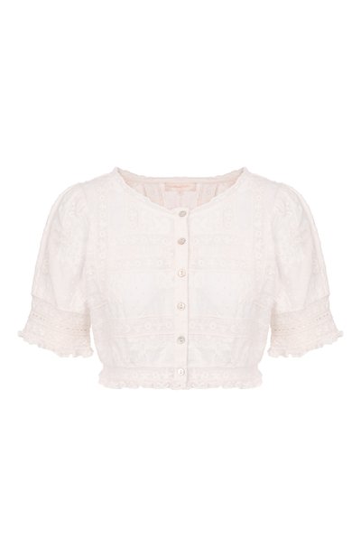 Женский хлопковый топ LOVE SHACK FANCY, арт. T1572-3470