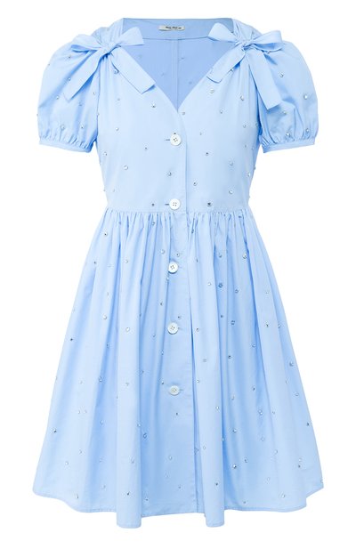 Хлопковое платье MIU MIU, арт. MF3589-1V7E-F0076, фото 1
