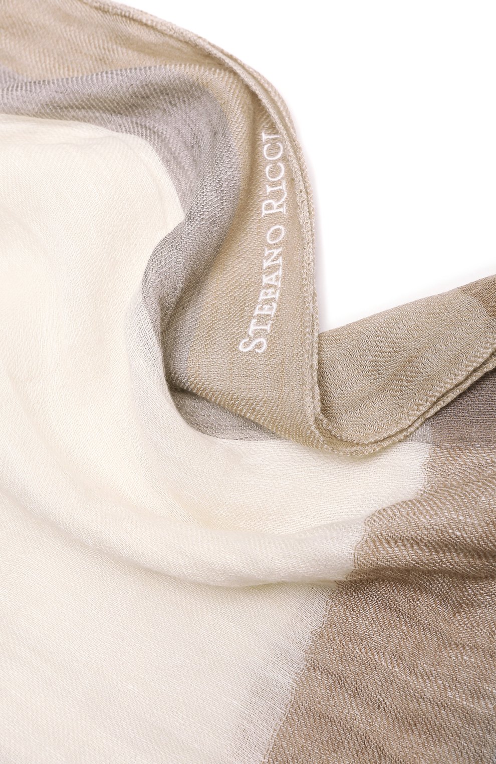 Шарф изо льна и кашемира STEFANO RICCI, арт. MIA3100030/31768, фото 3