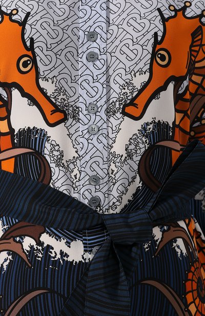 Шелковое платье BURBERRY, арт. 8024219, фото 5