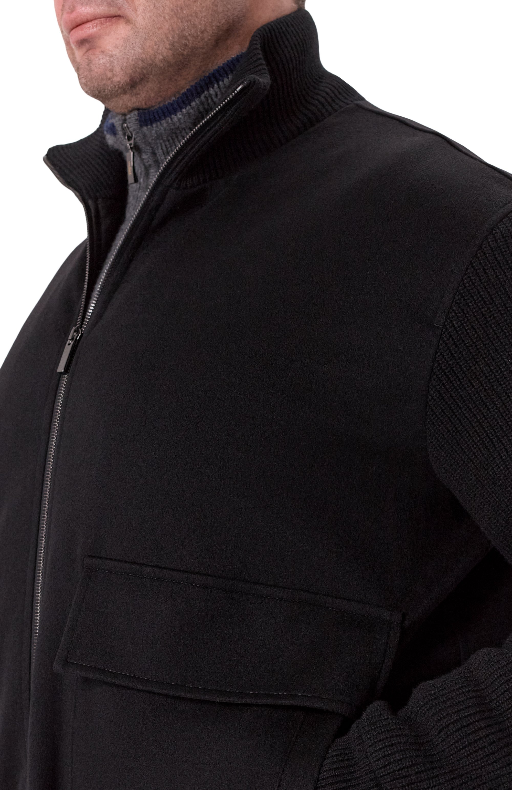 Бомбер из шерсти и кашемира PAUL&SHARK, арт. 15311301, фото 5