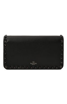 Женская сумка rockstud VALENTINO черного цвета, арт. 5W2P0S61/VBL | Фото 6 (Ремень/цепочка: На ремешке; Размер: small; Материал: Натуральная кожа; Драгоценные камни: Проставлено; Материал сплава: Проставлено)