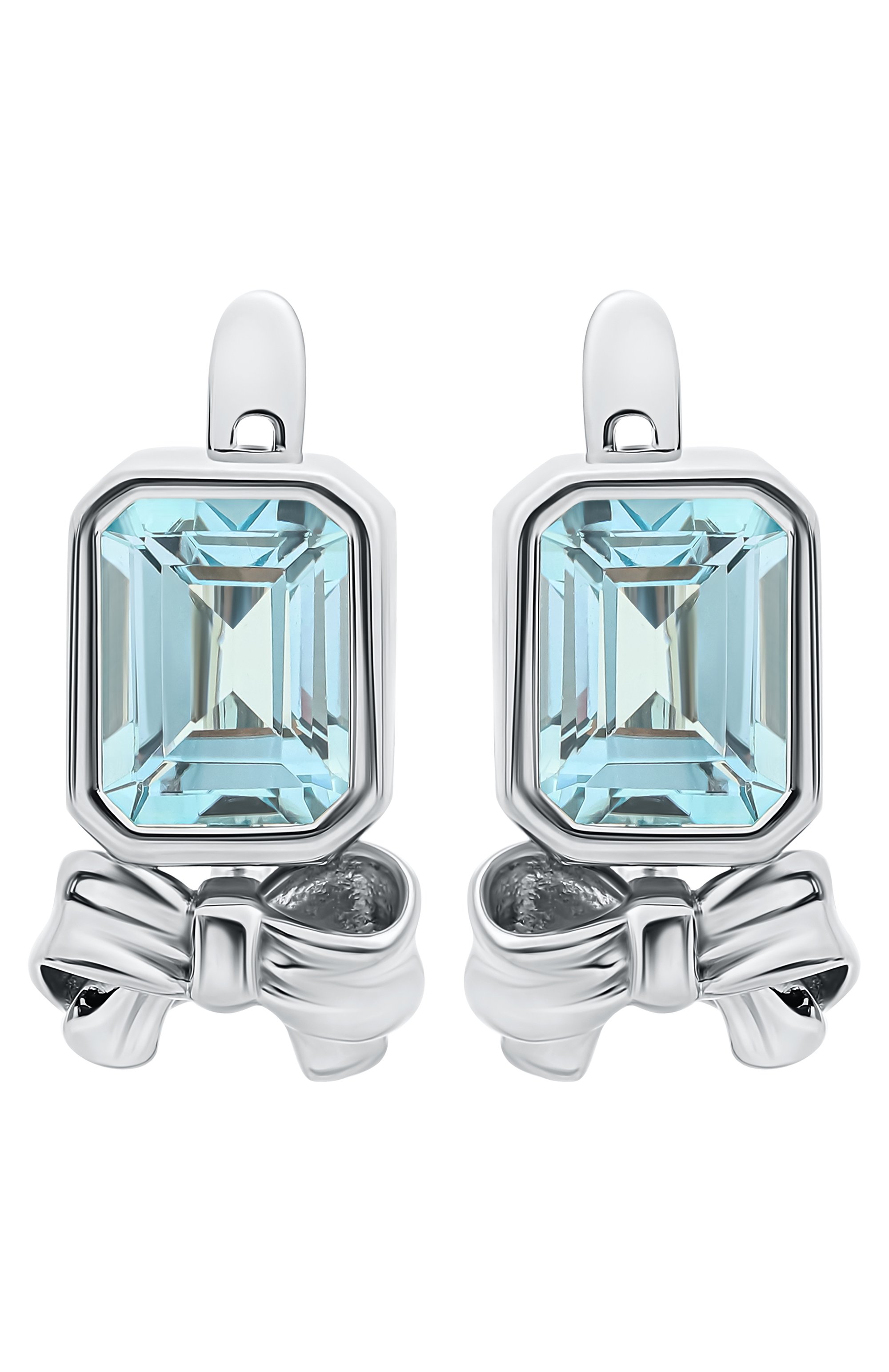 Серьги с бантами и топазами MOONKA, арт. BW-925SL-EA00-TPZ, фото 1