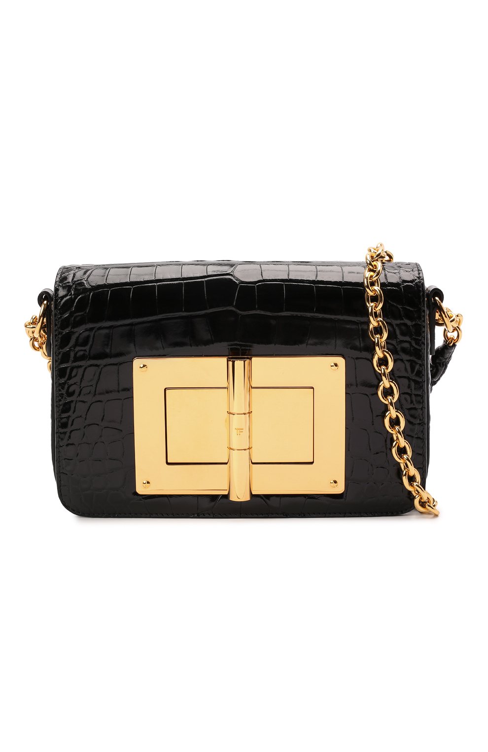 Сумка natalia medium из кожи аллигатора TOM FORD черного цвета по цене 1820000 руб., арт. L0826T-A15/AMIS, фото 6 Сумка natalia medium из кожи аллигатора TOM FORD, арт. L0826T-A15/AMIS, фото 6