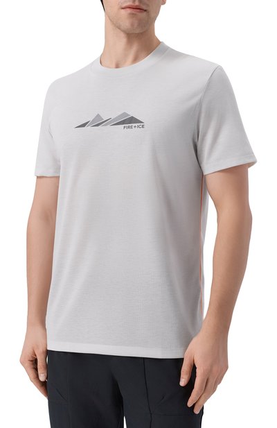 Футболка BOGNER FIRE+ICE светло-серого цвета по цене 12450 руб., арт. 54001364, фото 3 Футболка BOGNER FIRE+ICE, арт. 54001364, фото 3