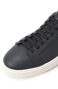 Мужские кожаные кеды SANTONI темно-синего цвета, арт. MBCG21430BARCMMD | Фото 7 (Драгоценные камни: Проставлено; Материал внутренний: Натуральная кожа; Материал внешний: Натуральная кожа; Материал сплава: Проставлено; Подошва: Массивная; Кросс-КТ: Низкие; Материал утеплителя: Без утеплителя; Стили: Классический)