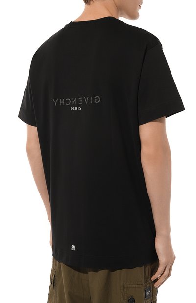 Хлопковая футболка GIVENCHY, арт. BM71533Y6B, фото 4