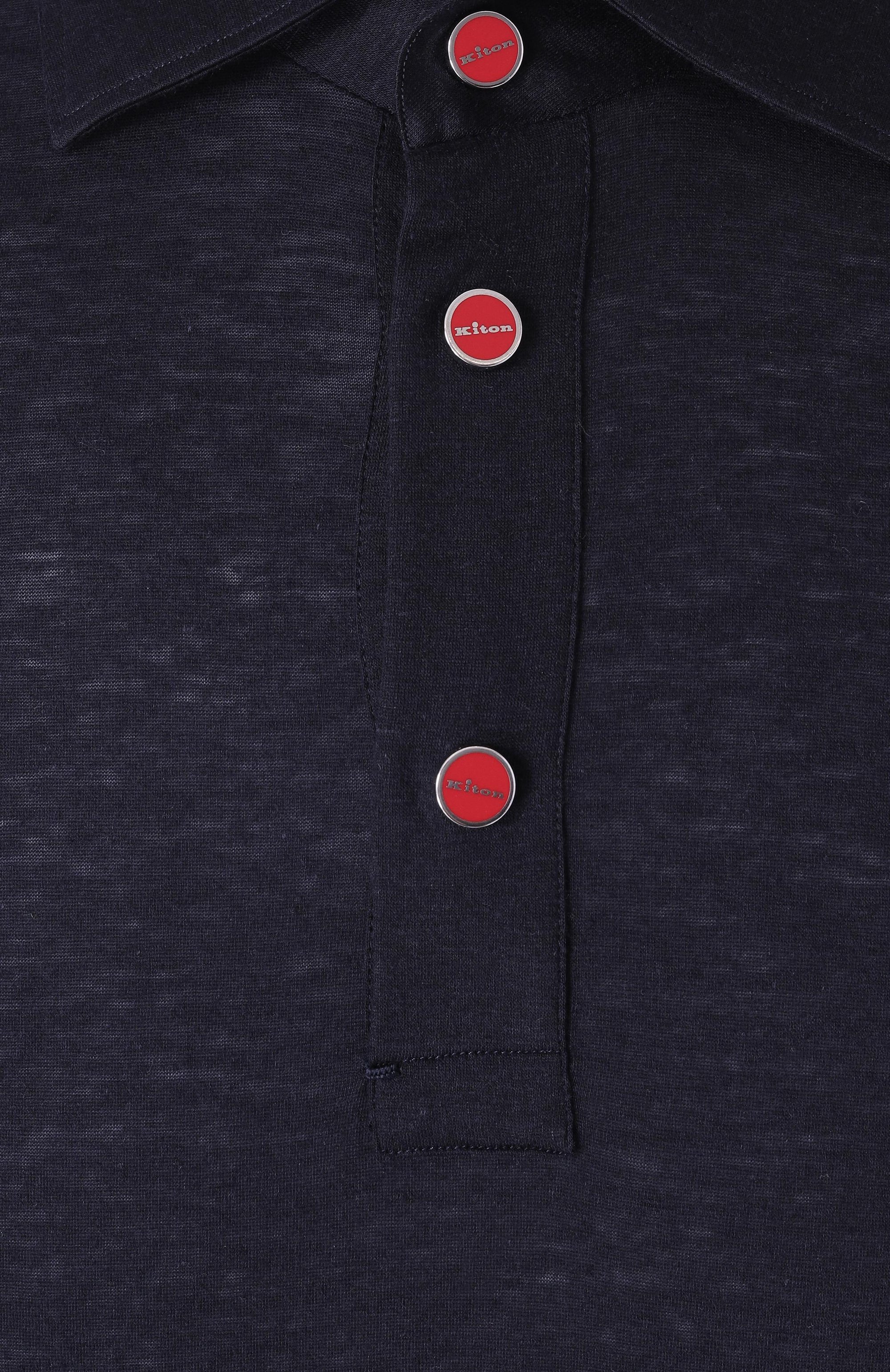 Поло из лиоцелла и хлопка KITON, арт. UMCP0SH0924215_46-50, фото 6