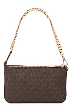 Женская сумка jet set medium MICHAEL MICHAEL KORS коричневого цвета, арт. 32F1GJ6W6B | Фото 6 (Размер: medium; Материал сплава: Проставлено; Драгоценные камни: Проставлено; Материал: Экокожа)